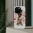 thumbnail image 4 of DistinctInk Tough Case for Apple iPhone 15 Pro MAX (6.7" Screen), Compatible with MagSafe Charging - Valentine's Day Belgian Sheepdog Puppy, 4 of 6