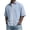 Sky Blue, variant on CCRFTGI Polo Shirts for Men Waffle Big and Tall Short Sleeve Henley Shirts Golf Button Down Collared Tops Fashion Summer Outfits Gray XL