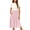E-White Pink, variant on UVN Summer Dresses for Women V Neck Sleeveless T Shirt Dress Casual Beach Sundress with Pockets