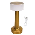 thumbnail image 2 of Luz De Mesita De Noche, Carga USB, Lámpara De Mesa Portátil De 3 Colores Claros, Metal Y Acrílico Para Barras, 2 of 7