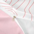 thumbnail image 4 of Homewish Pink Lines Twin Duvet Cover,Modern Geometric Twin Bedding,Pink Reversible,2pcs,1 Duvet Cover and 1 Pillowcase, 4 of 6