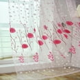 thumbnail image 6 of 1/2Pcs Window Lace Floral Curtain Panel Drape Voile Tulle Sheer Balcony Valance Divider Room Door Decor, 6 of 7