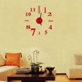thumbnail image 2 of Reloj de acrílico autoadhesivo DIY 3D Pegatinas de pared extraíbles Decoración del hogar Calcomanía Reloj - Rojo Advancent JJ12954-02, 2 of 3
