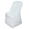 thumbnail image 5 of BalsaCircle Lifetime Folding Chair Cover Slipcovers Solid Polyester Ivory, 5 of 5