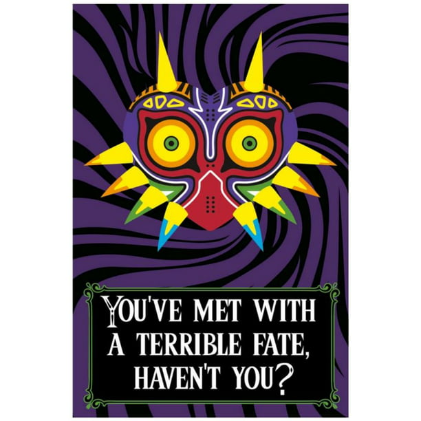 Zelda You Have Met With A Terrible Fate Havent You Blacklight Poster 24x36 Inch 