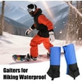 thumbnail image 4 of Snake Gaiters for Men - Waterproof Ski Boot Leg Protector | Adjustable Portable Outdoor Leg Guards with Durable Anti-Slip Material, Lightweight & Breathable for Hiking Climbing Trail Running Wading, 4 of 9