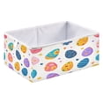 thumbnail image 2 of Iauyy Foldable Home Closet Storage Bins - Waterproof 300D Oxford Cube Baskets with Handles for Clothing Storage Books， Easter Egg Pattern, 2 of 6