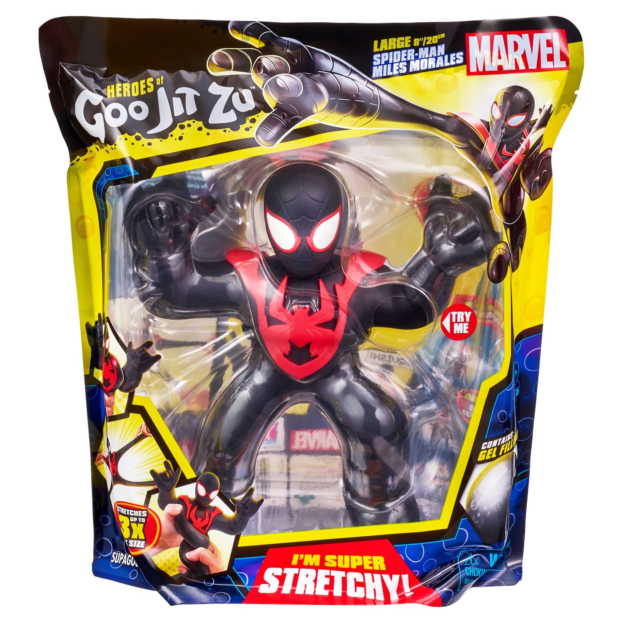 Heroes Of Goo Jit Zu Marvel Supagoo Super Stretchy Spider-Man Miles Morales Multicolor Action Figure - image 4 of 10