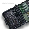 thumbnail image 6 of 420Pcs Carp Fishing Swivel Snaps Kit Rig Tubing Rubber Rigs Clip With Tackle Box, 6 of 8