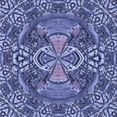 thumbnail image 1 of Ahgly Company Indoor Square Patterned Purple Mimosa Purple Area Rugs, 4' Square, 1 of 6