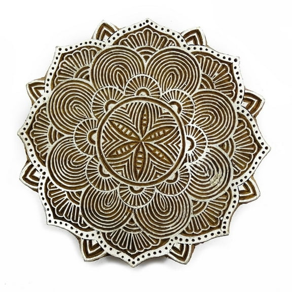 Indian Printing Block Wooden Border Stamp Floral Block Textile Stamps