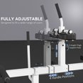 thumbnail image 4 of Soozier Adjustable Steel Seated Calf Raise Exercise Strength Training Gym Equipment, White, 4 of 9