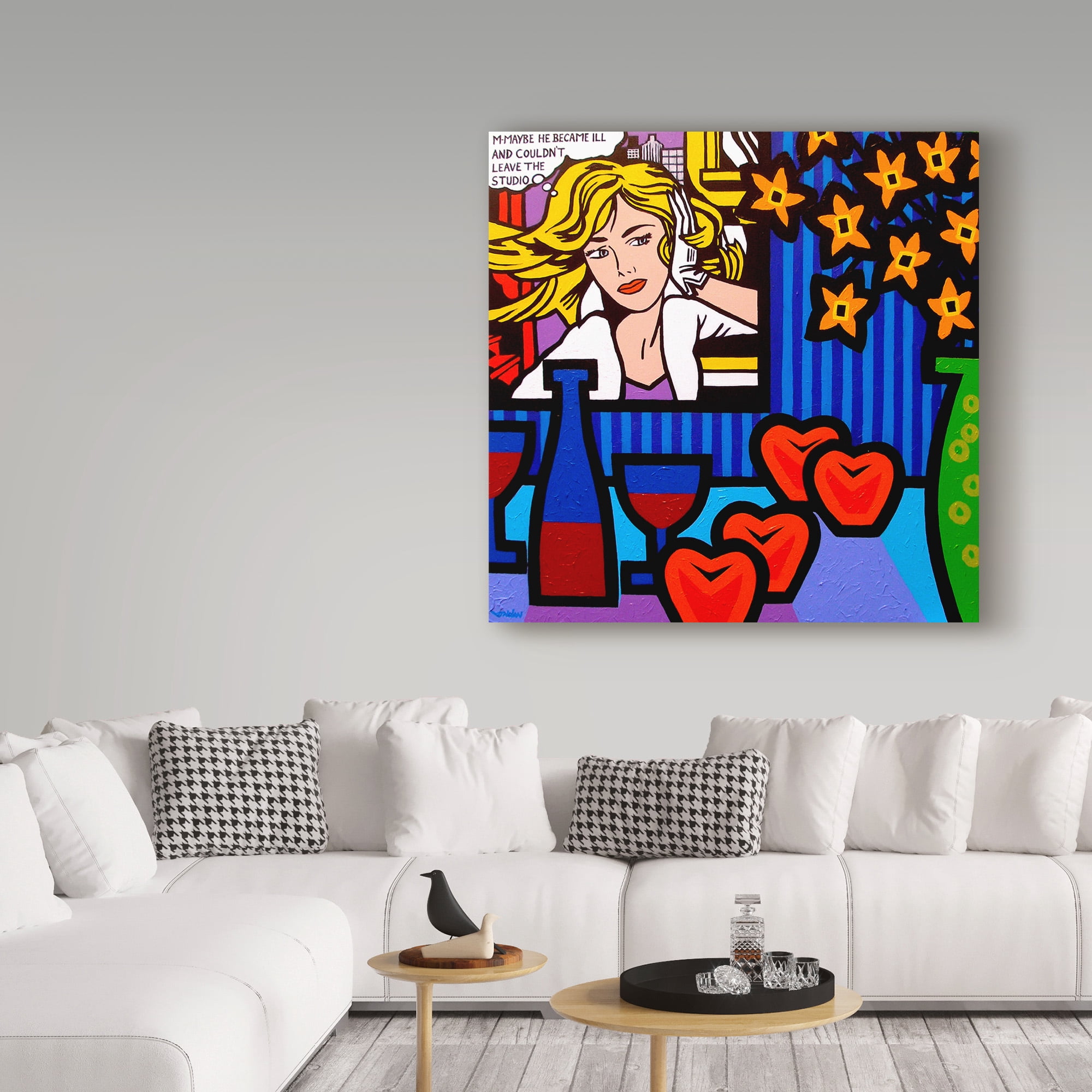 Trademark Fine Art 'Still Life with Lichtenstein 2' Canvas Art by John Nolan