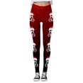 thumbnail image 4 of MKLEKYY Leggings para mujer, leggings con estampado navideño festivo para mujer, pantalones de yoga de cintura alta, mallas deportivas cómodas para fitness y entrenamiento, 4 of 4