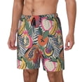 thumbnail image 1 of Fotbe Tropical Fruit Traje de Baño para Hombre – Shorts de Natación de Secado Rápido con Forro y Bolsillos-Large, 1 of 6