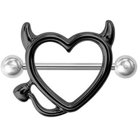 Horn Devil Stainless Steel Breast Piercing Jewelry,Nipple Piercing Bar