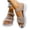 Khaki, variant on Tbopshirt Womens Sandals Comfortable Open Toe Summer Solid Color Wedge Heels with Arch Support Beach Vacation