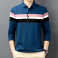 thumbnail image 3 of Polos de otoño coreanos para hombre, jersey de rayas de manga larga, moda Harajuku, talla elegante, tendencias S 2024, sudaderas divertidas XL para hombre, 3 of 5