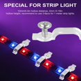 thumbnail image 6 of Bedroom Installing Retaining Clip Transparent LED Strip Light Fastener Fixing Clamp For Fixing 5050 RGB LED Strip LED Strip Mounting Bracket 8MM, 6 of 8