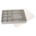 thumbnail image 1 of Caja de Almacenamiento de Plástico Ajustable Joyería , Gris, Gris, 1 of 8