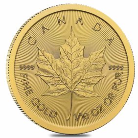 2026 1/10 oz Canadian Gold Maple Leaf $5 Coin BU (Sealed)