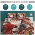 thumbnail image 6 of Funny Santa Claus Christmas Bedding Sets Twin Duvet Cover 3 Piece Cute Bed Set for Boys Girls Kid, 6 of 6