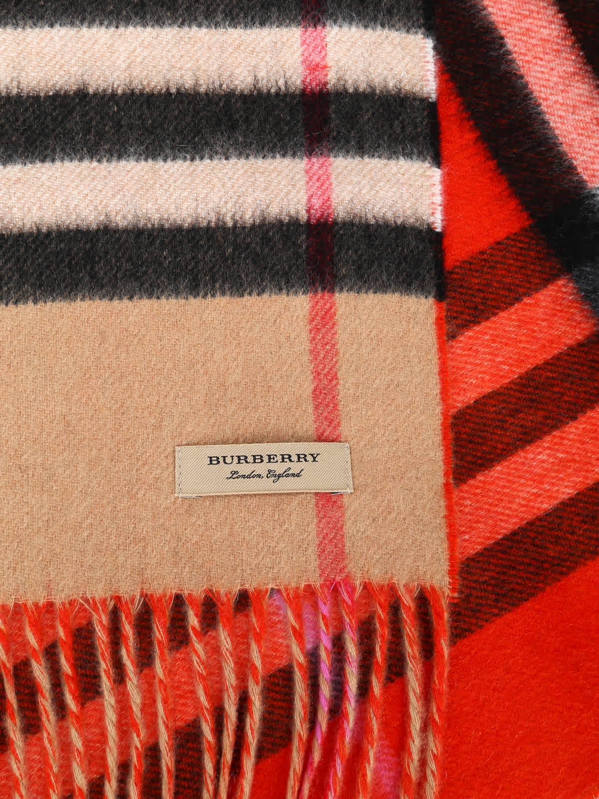giant check cashmere scarf