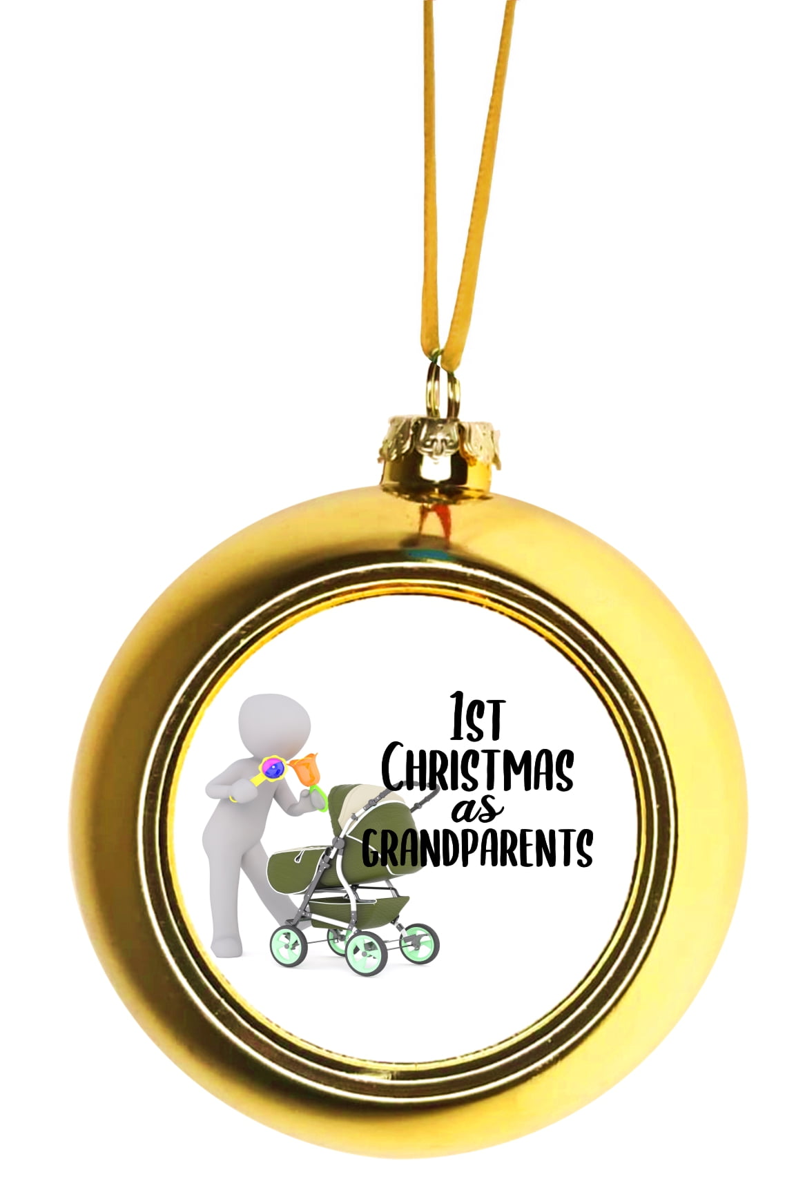 baby ornaments gold