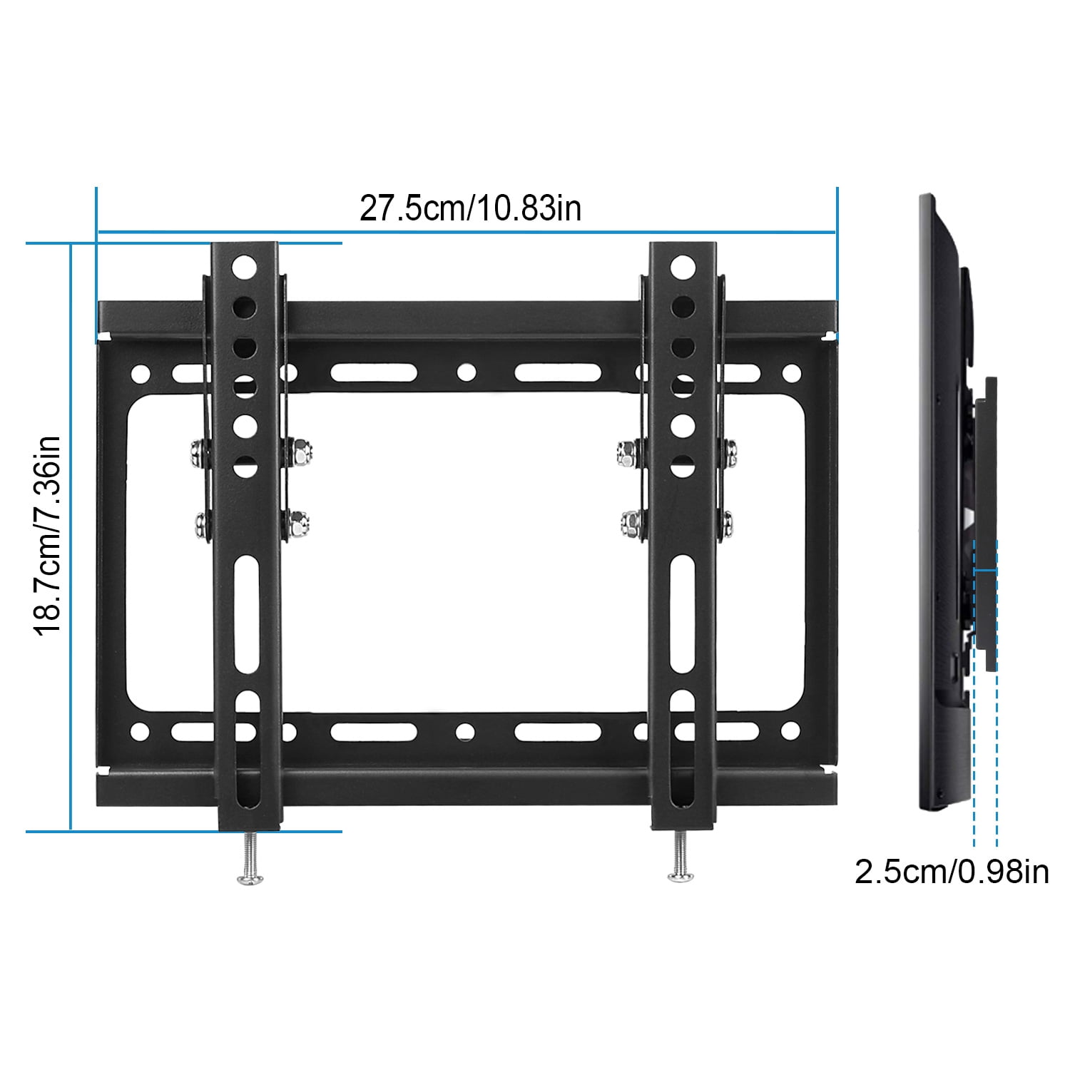 Moclever TV Wall Mount Bracket, Wall Mount TV Bracket Tilt for 13"-42" LED/LCD/PLASMA Flat TV VESA 200x200mm