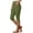 Green women's high waisted capri pants a1, variant on Women's High Waisted Capri Pants Stretch Solid Casual Basic Capri Pants Workout Lounge Yoga Beach Summer Crop Trousers, Black S