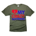 thumbnail image 4 of I Love My Crazy Boyfriend Shirt Valentine's Day Shirt Funny Girlfriend Shirts Relationship Shirts (4X-Large Navy Blue), 4 of 6
