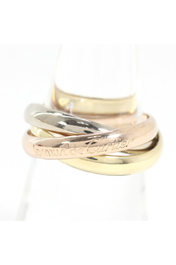 Pre-Owned Cartier Trinity Classic MM 18K Gold Ring for Women and Men (T5462)