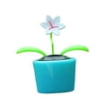 thumbnail image 4 of DOLITY Solar Powered Dancing Flower Bobble Head Toy Nodding Head Solar Dancing Toy Blue, 4 of 9