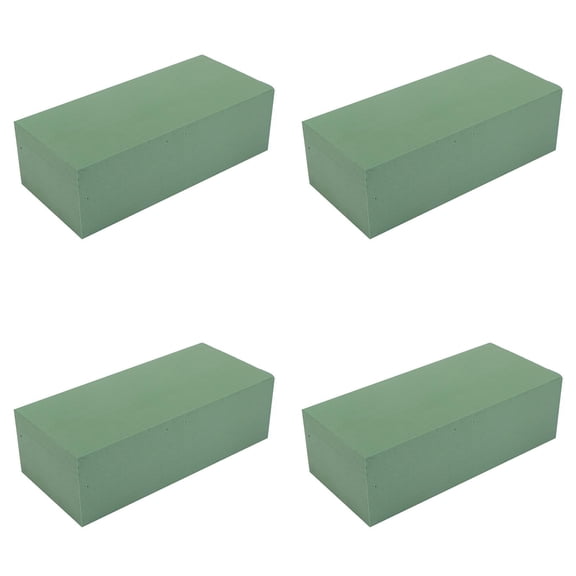 4PCEease Green Floral Foam Blocks for DIY Flower Arrangements,Foam Bricks, Party Decoration, Reusable Floral Blocks Flower Foam