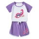 thumbnail image 1 of Odeerbi 1-12 Años Niños Niñas Conjuntos de Verano Estampado Dinosaurio Algodón Manga Corta Raglan Camisas Pantalones Cortos Conjunto de Dos Piezas, 1 of 3