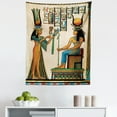 thumbnail image 1 of Egyptian Tapestry, Old Papyrus Depicting Queen Nefertari Historical Empire Art, Fabric Wall Hanging Decor for Bedroom Living Room Dorm, 5 Sizes, Multicolor, by Ambesonne, 1 of 1