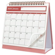 2024 Calendar (pink) Office Desktop Table Decor Dining Christmas Favors The Calendars