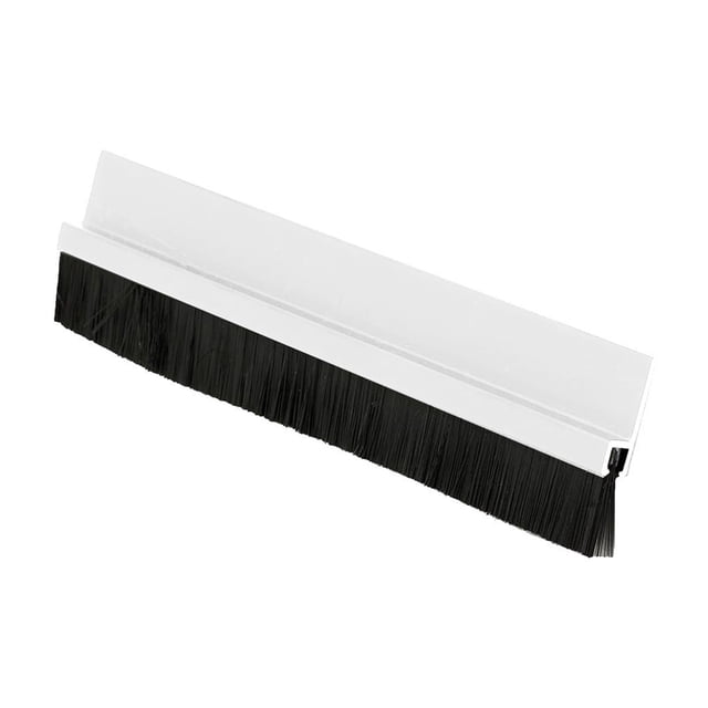 Pisexur Batería de cocina Tiras herméticas de alta densidad para puertas, tiras de base cepilladas para marcos de puertas, aislamiento, burletes autoadhesivos, rollo para la cocina del hogar