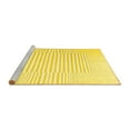 thumbnail image 2 of Ahgly Company Machine Washable Indoor Square Solid Yellow Modern Area Rugs, 5' Square, 2 of 4