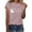 Pink, variant on Sawvnm Women's Plus Size Fashion Top Printed Casual Loose Fit Plus Size T-shirt Shirt White XXL Gift for Adults