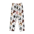 thumbnail image 6 of Uemuo Hip Hop Dog Pattern Men's Wide Leg Palazzo Lounge Pants with Pockets Light Weight Loose Comfy Casual Pajama Pants-, 6 of 9