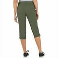 thumbnail image 3 of Khombu Womens Stretch Fabric Zip Pocket Woven Capri, 3 of 3