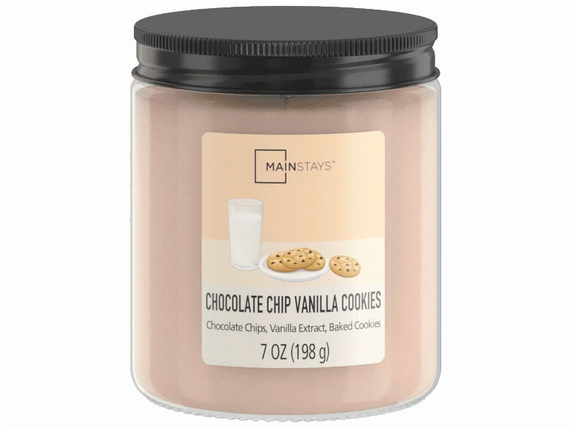 PRIME - (3 Pack) Chocolate Chip Vanilla Cookies Scented Single-Wick Glass Jar Candle