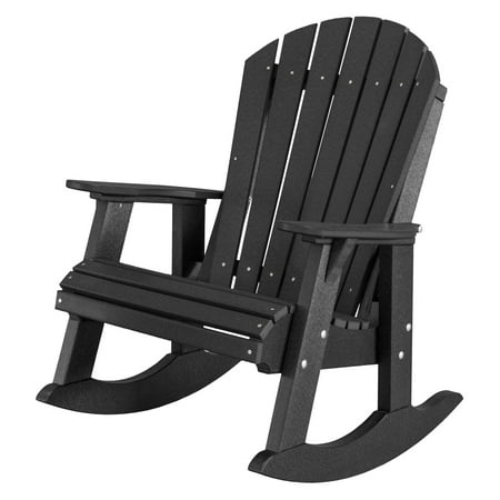 Wildridge Heritage High Fan Back Plastic Patio Rocker Chair