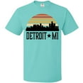 thumbnail image 3 of Inktastic Detroit Michigan Skyline Retro T-Shirt, 3 of 5