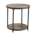 thumbnail image 5 of Jackson Round Metal and Rustic Wood End Table, 5 of 5