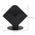 thumbnail image 2 of UPGRATOR Soporte De Servilletas Decorativo De Acero Inoxidable Negro Para Uso En Hogar Y Oficina, 2 of 8