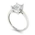 thumbnail image 2 of Clara Pucci 14K White Gold 2ct Moissanite Solitaire Ring for Women, 2 of 8
