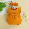 thumbnail image 3 of Baby Girl Romper Dress Flower Embroidery Mesh Tulle Skirt Square Neck Dress Baby Girl Summer Clothes Outfits for Kids 3-6 Months, 3 of 5