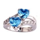 thumbnail image 3 of Anillo de piedra preciosa blanca y arcoíris con corte de corazón para mujer, joyería para amantes de la moda Wmkox8yii fajkfhkj1411, 3 of 5